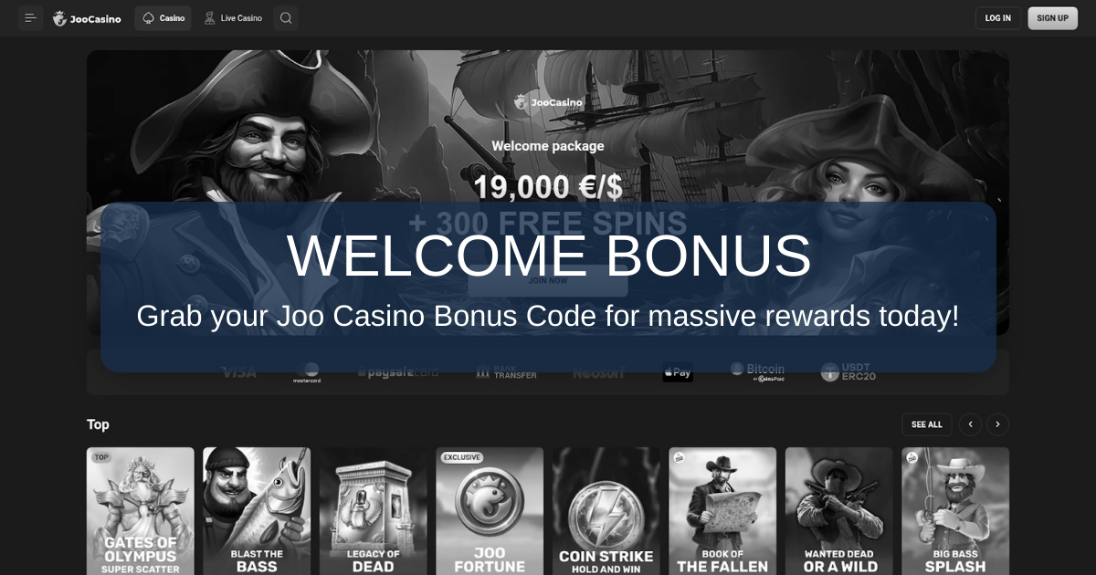Joo Casino Bonus Code for No Deposit Bonus Access